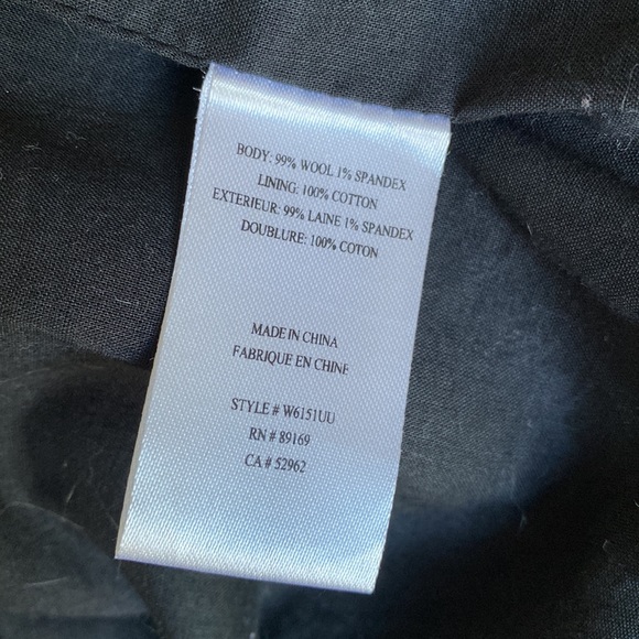 Gennera Short Sleeve Wool Tunic Length Jacket Charcoal Grey - Picture 6 of 6